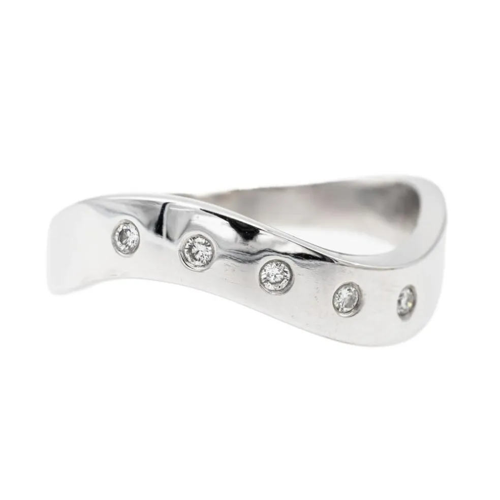 Bague Alliance Or blanc Diamant