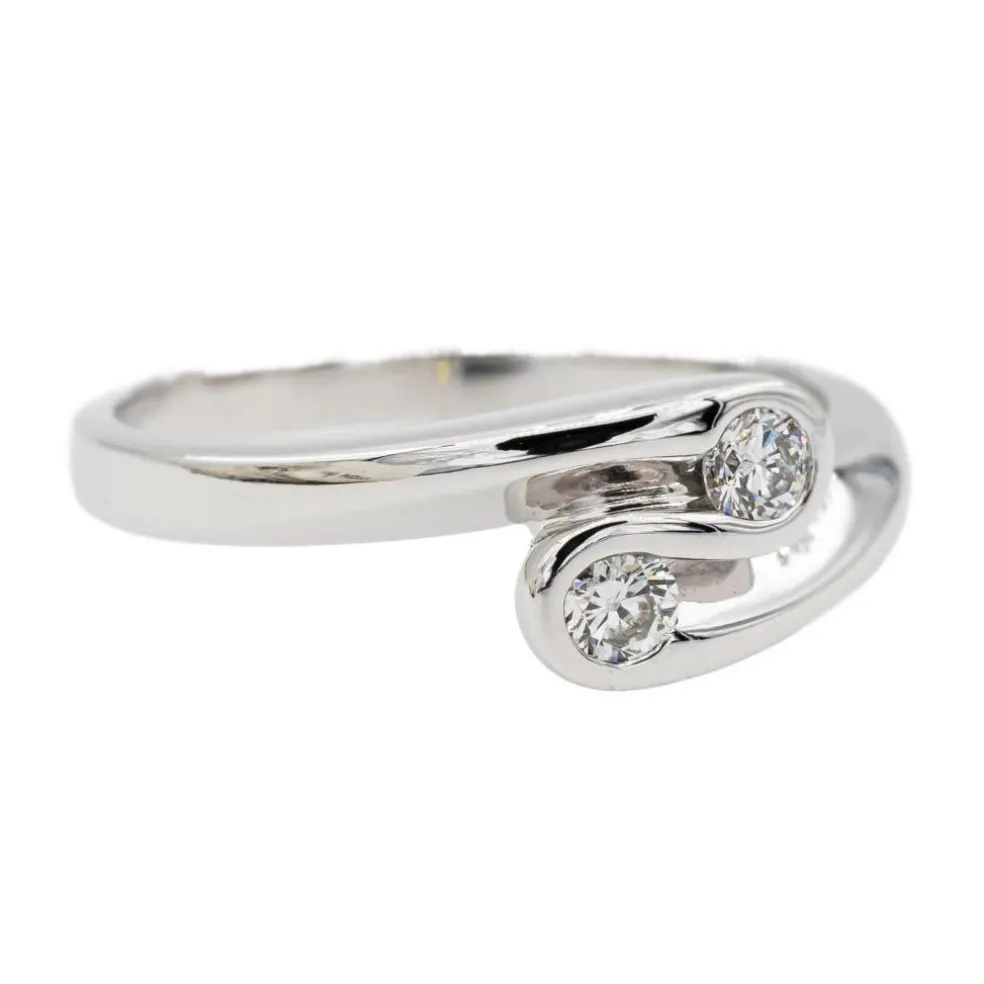 Bague Alliance Or blanc Diamant