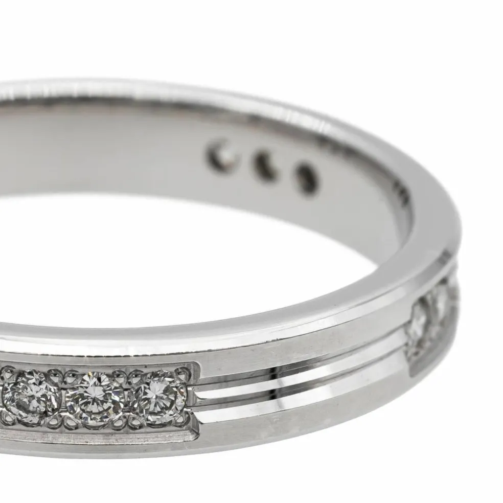 Bague Alliance Or blanc Diamant