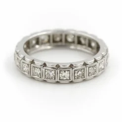 Bague Alliance Or blanc Diamant