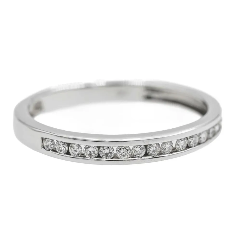 Bague Alliance Or blanc Diamant