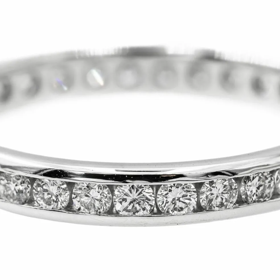 Bague Alliance Or blanc Diamant
