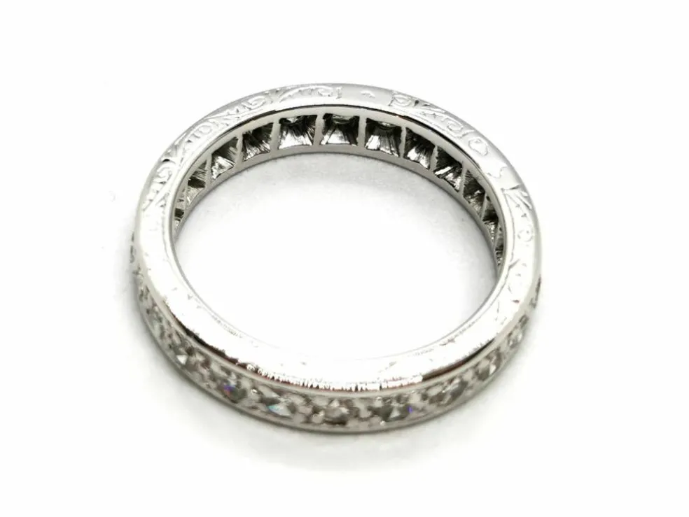 Bague Alliance Or blanc Diamant