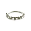 Bague alliance or blanc et diamants