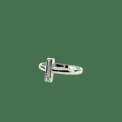 Bague alliance Or blanc et Diamants