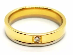 Bague Alliance Or jaune Diamant