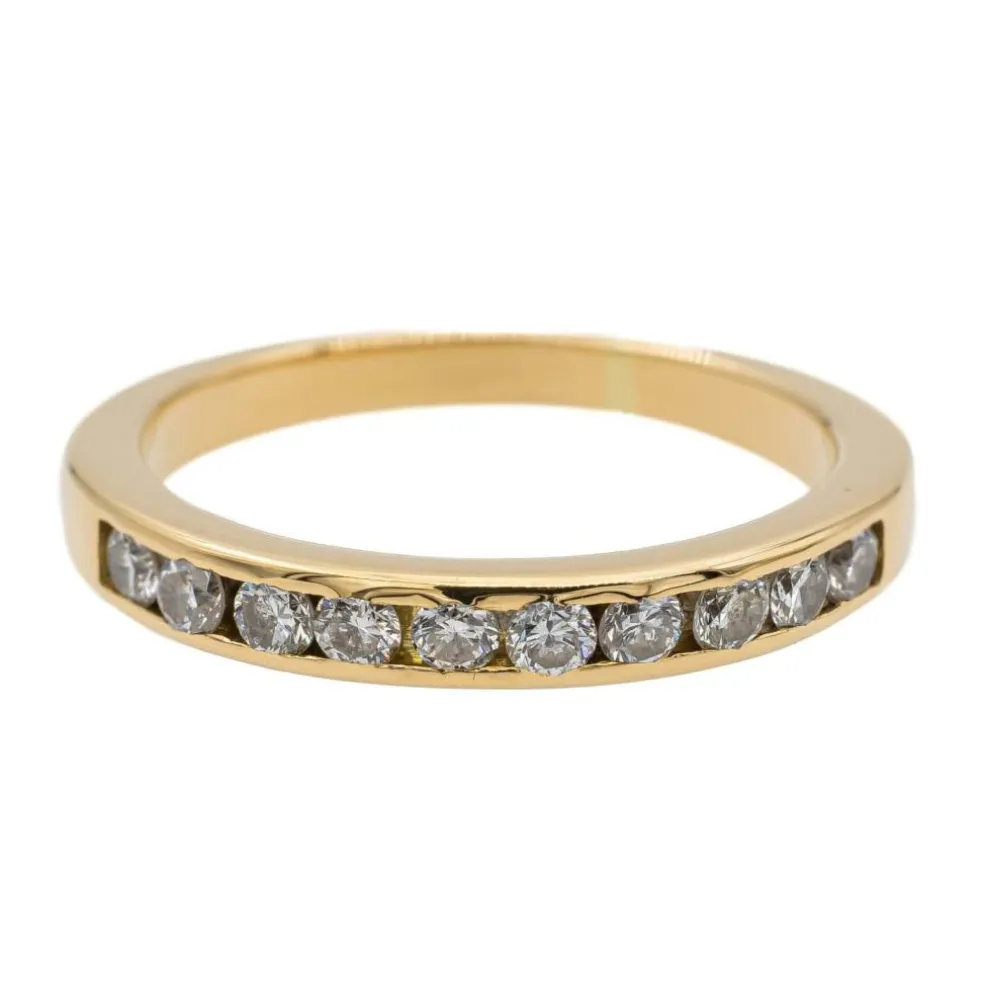 Bague Alliance Or jaune Diamant