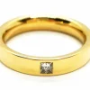 Bague Alliance Or jaune Diamant