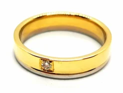 Bague Alliance Or jaune Diamant