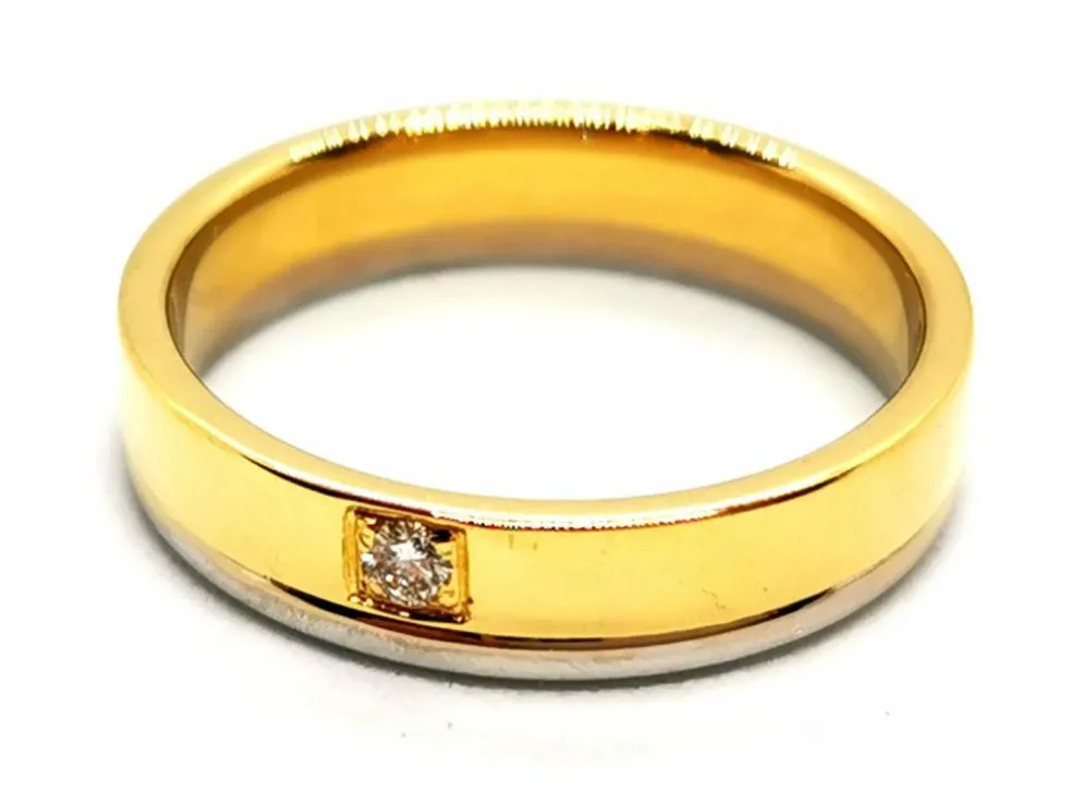 Bague Alliance Or jaune Diamant