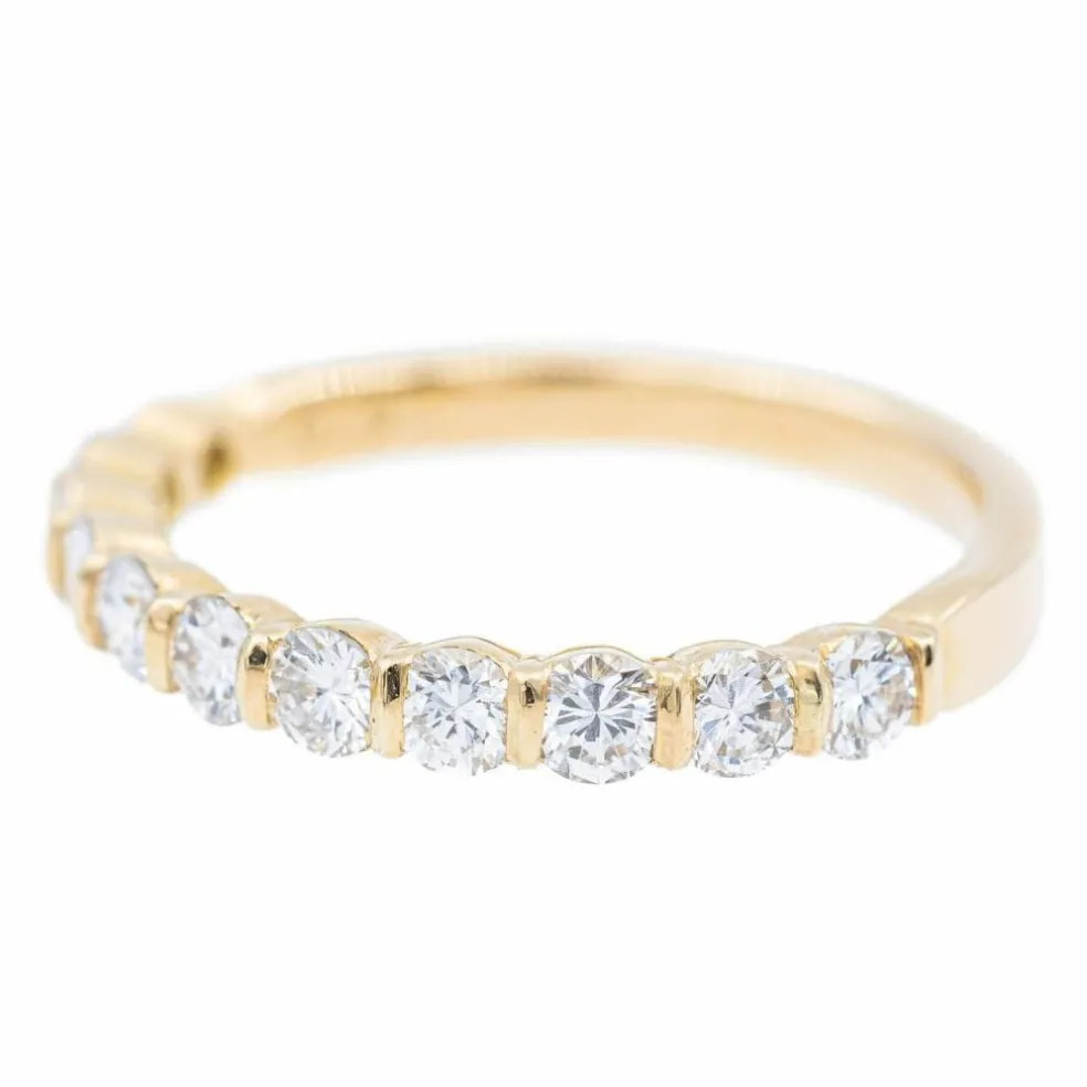 Bague Alliance Or jaune Diamant