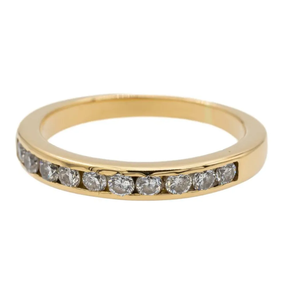 Bague Alliance Or jaune Diamant