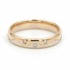 Bague Alliance Or jaune Diamant