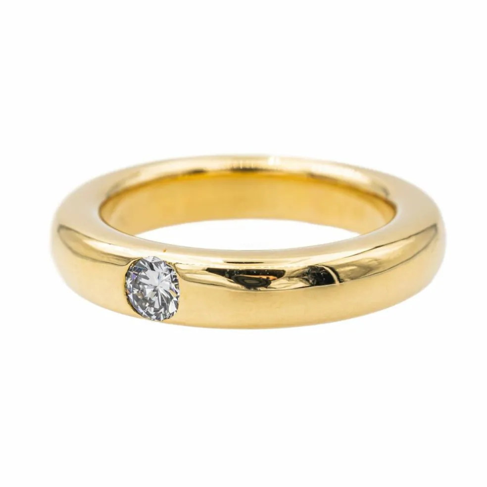 Bague Alliance Or jaune Diamant