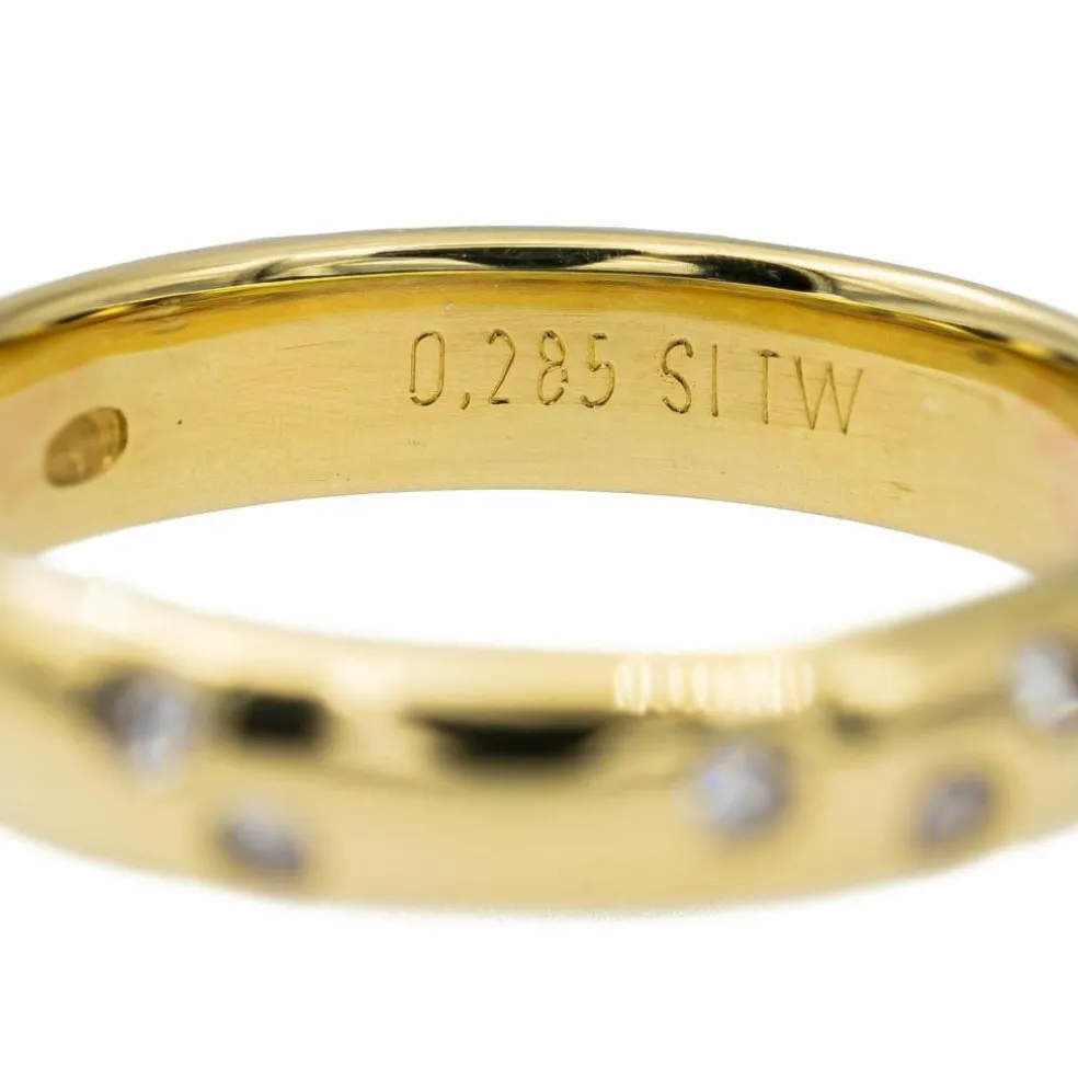 Bague Alliance Or jaune Diamant
