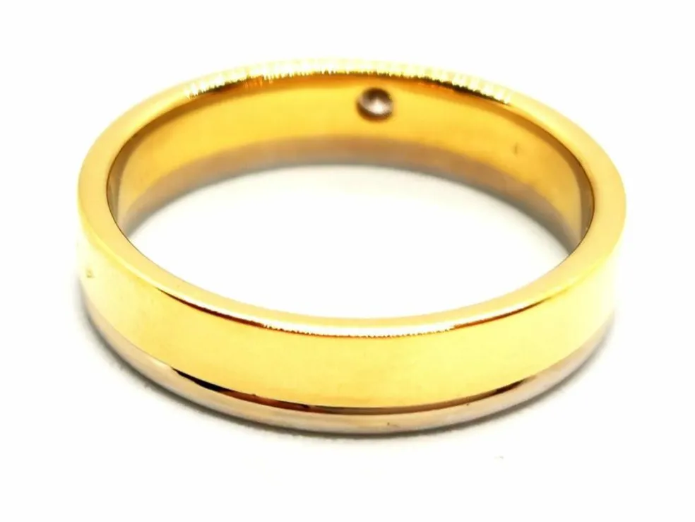 Bague Alliance Or jaune Diamant