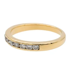 Bague Alliance Or jaune Diamant