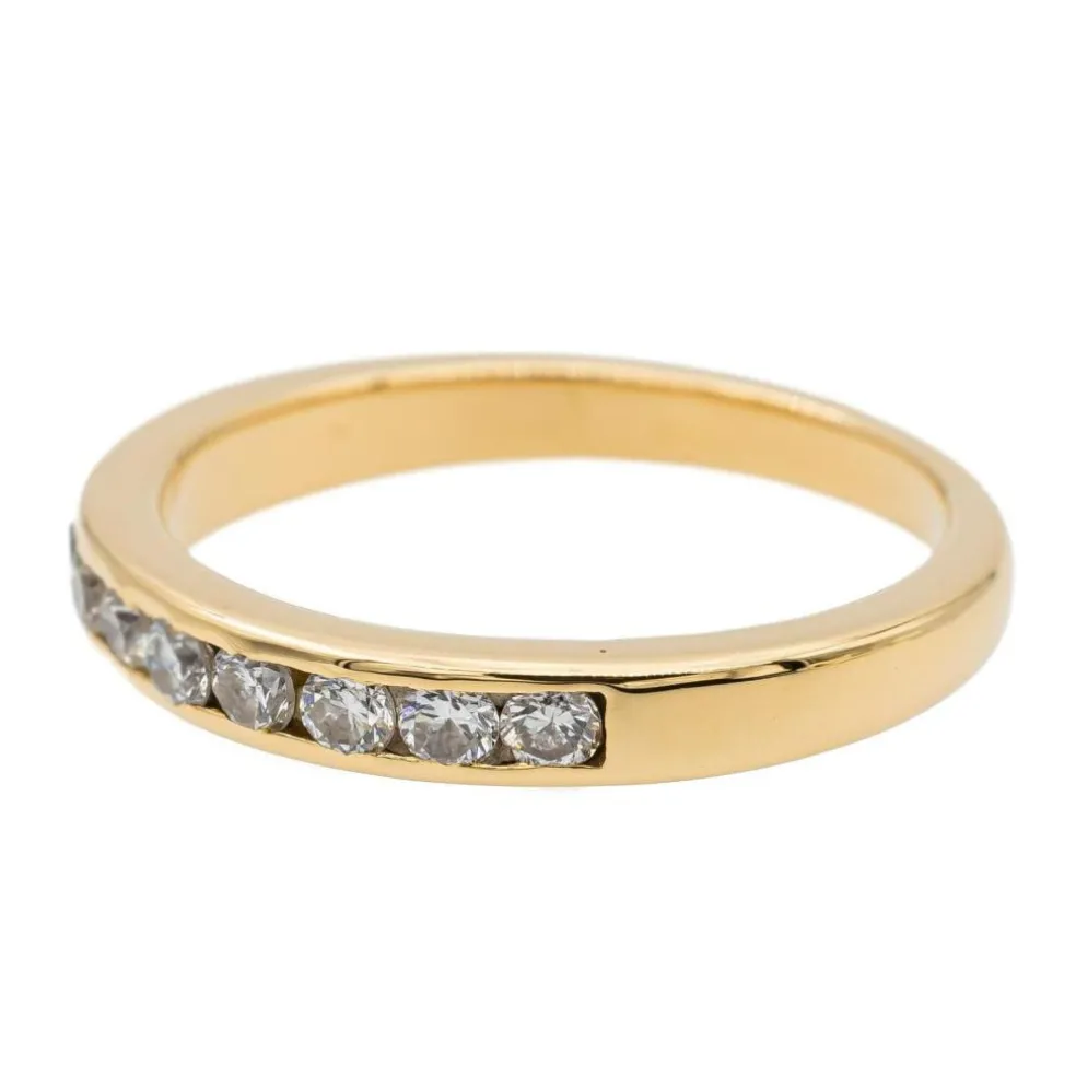 Bague Alliance Or jaune Diamant