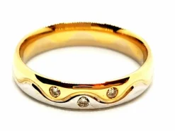 Bague Alliance Or jaune Diamant