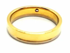 Bague Alliance Or jaune Diamant