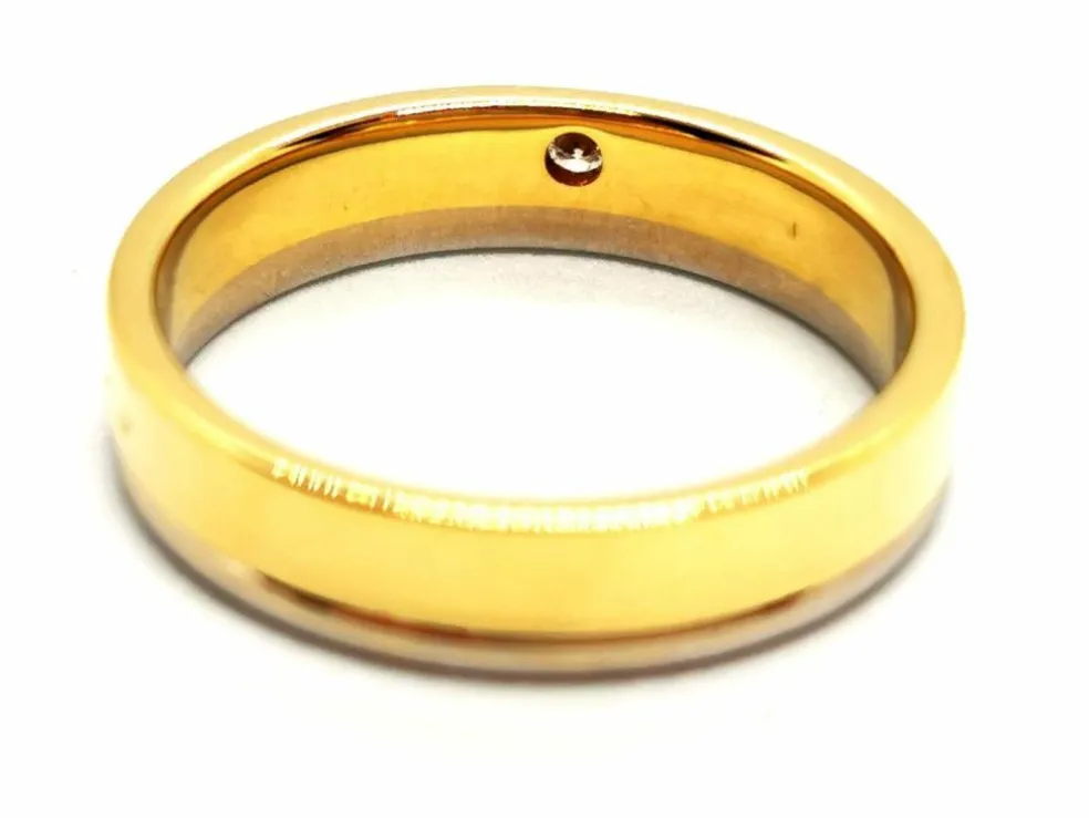 Bague Alliance Or jaune Diamant