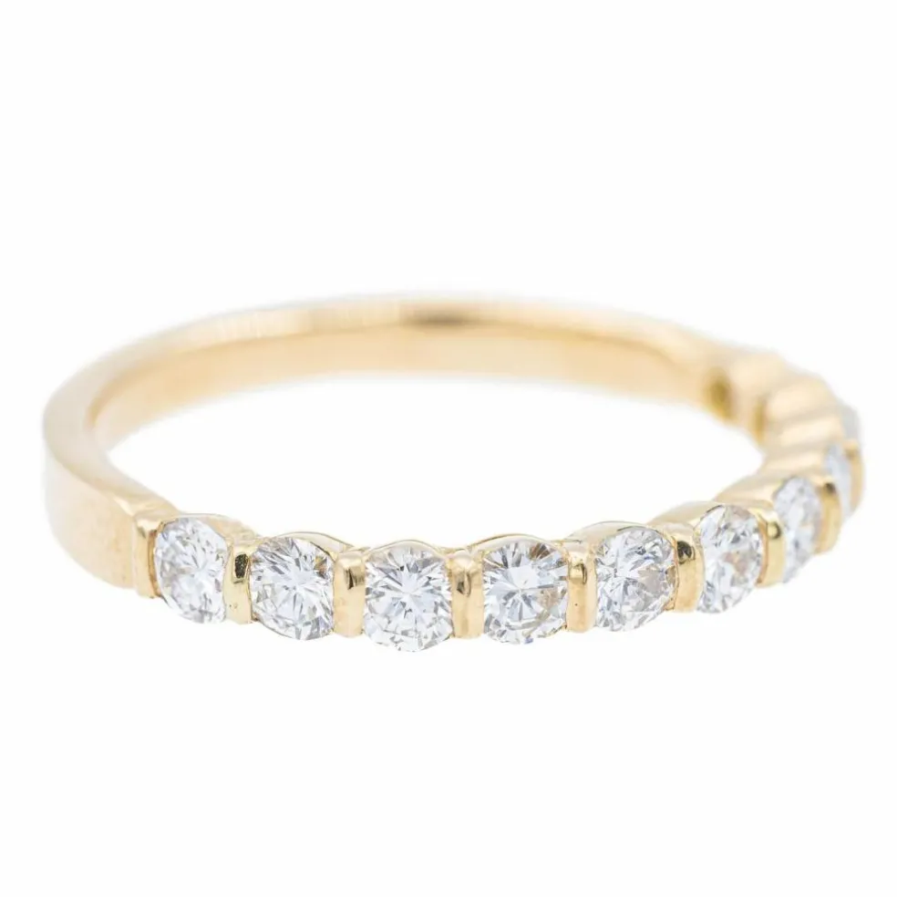 Bague Alliance Or jaune Diamant