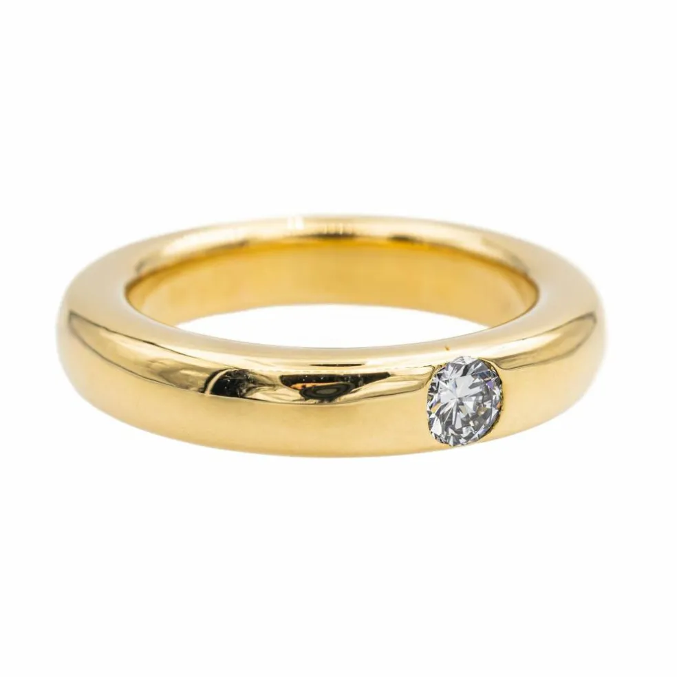 Bague Alliance Or jaune Diamant