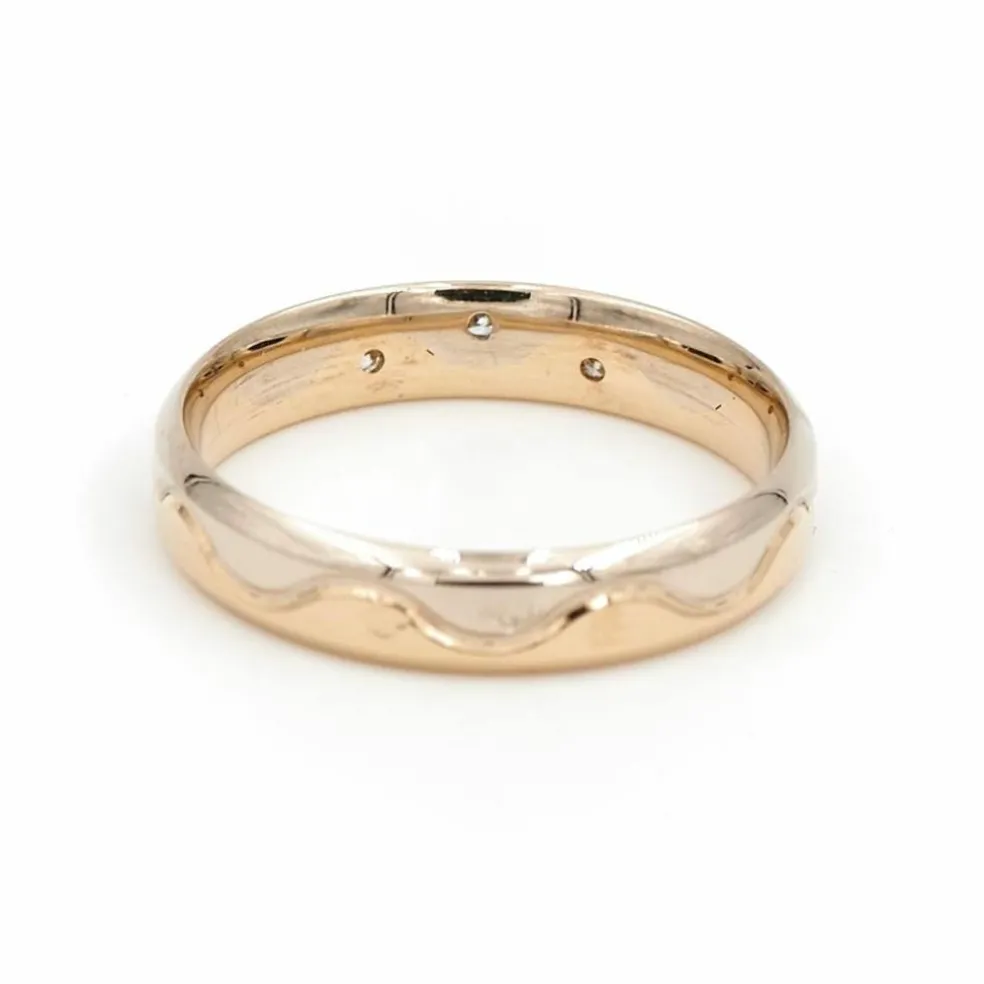 Bague Alliance Or jaune Diamant