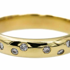 Bague Alliance Or jaune Diamant