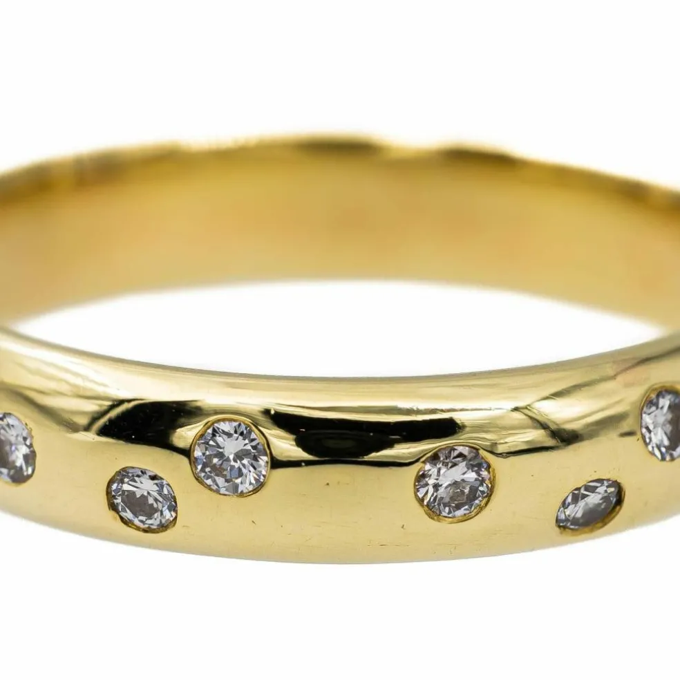 Bague Alliance Or jaune Diamant