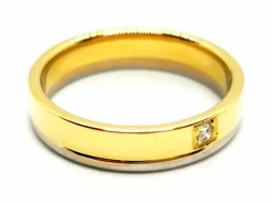 Bague Alliance Or jaune Diamant