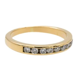 Bague Alliance Or jaune Diamant