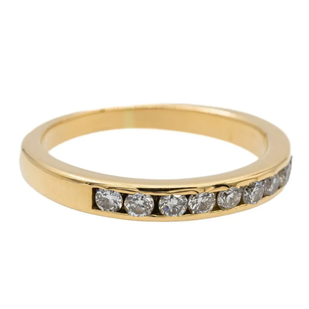 Bague Alliance Or jaune Diamant