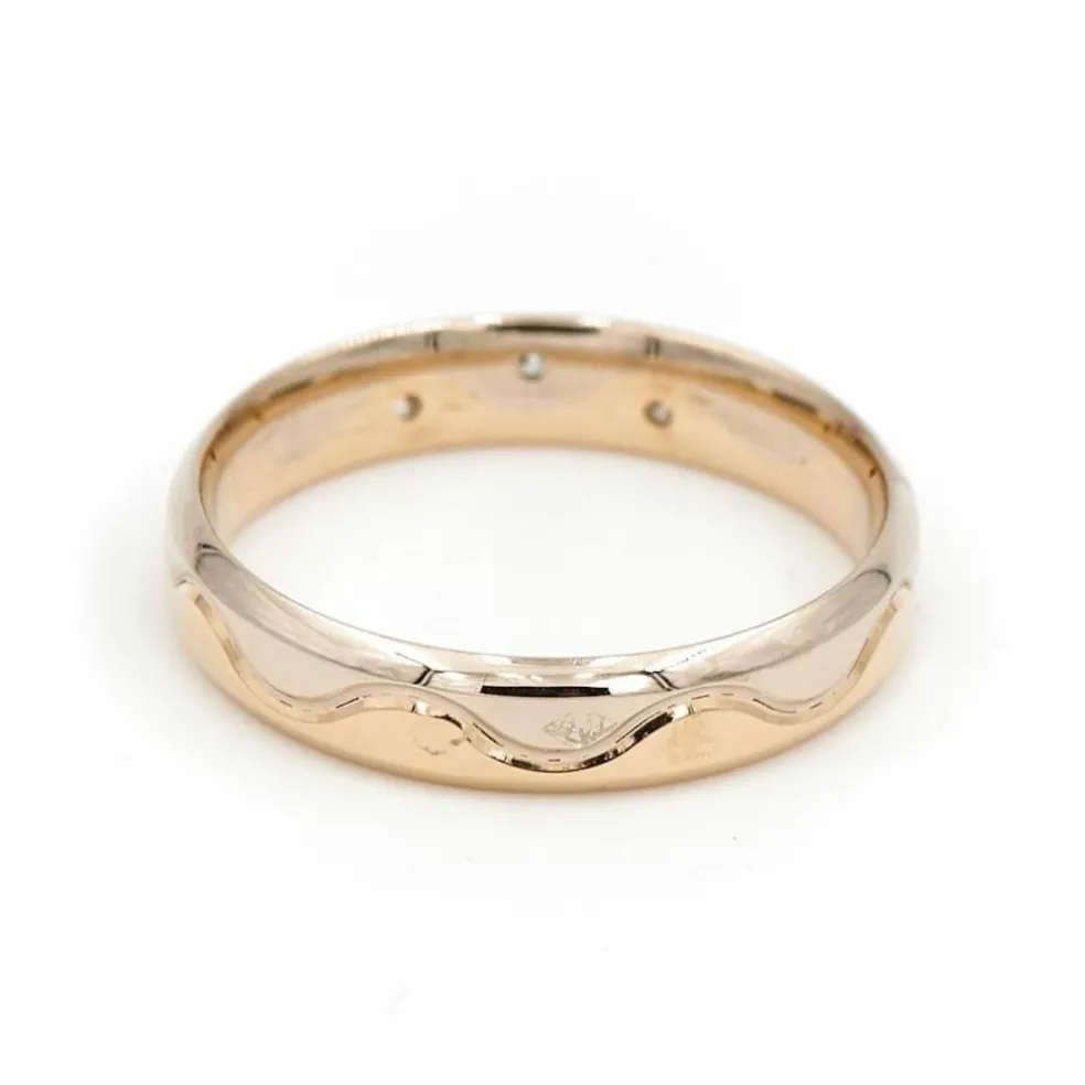 Bague Alliance Or jaune Diamant