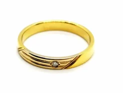 Bague Alliance Or jaune Diamant