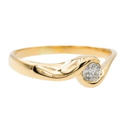 Bague Alliance Or jaune Diamant