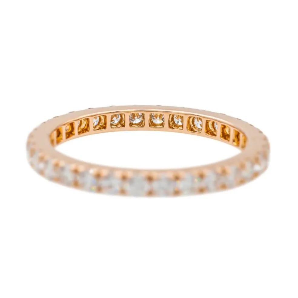 Bague Alliance Or rose Diamant