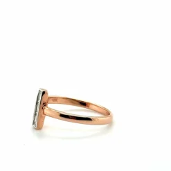 Bague Alliance Or Rose et Diamants