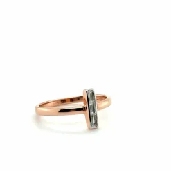 Bague Alliance Or Rose et Diamants