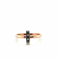 Bague Alliance Or Rose et Diamants