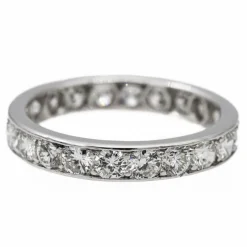 Bague Alliance Platine Diamant