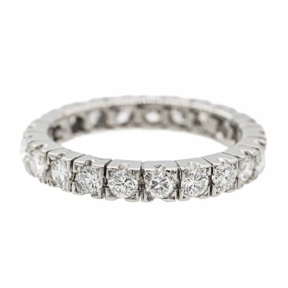 Bague Alliance Platine Diamant