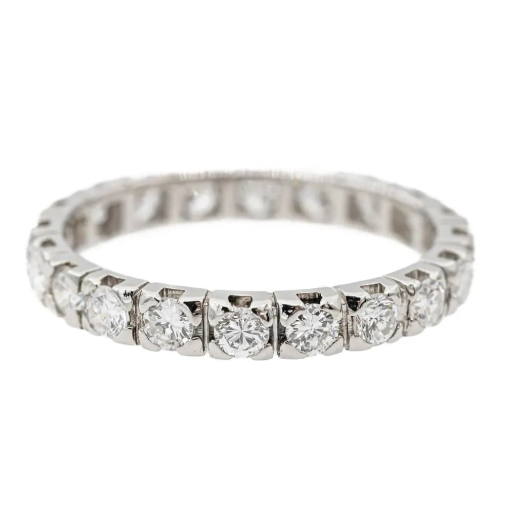 Bague Alliance Platine Diamant