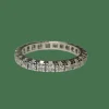 BAGUE ALLIANCE PLATINE DIAMANTS