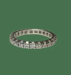 BAGUE ALLIANCE PLATINE DIAMANTS