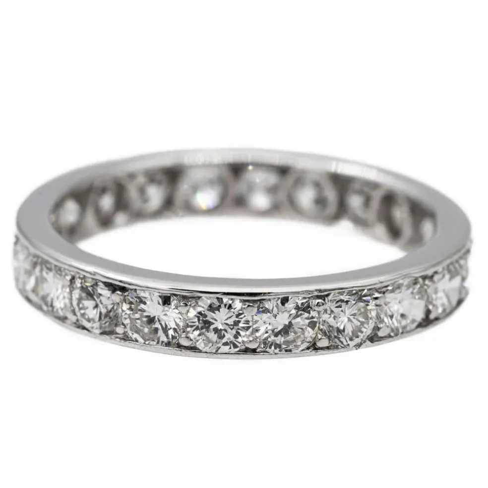 Bague Alliance Platine Diamant
