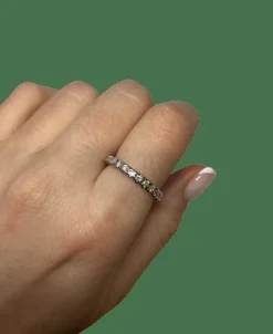 BAGUE ALLIANCE PLATINE DIAMANTS