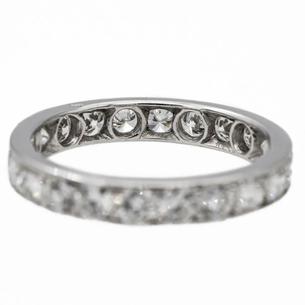 Bague Alliance Platine Diamant