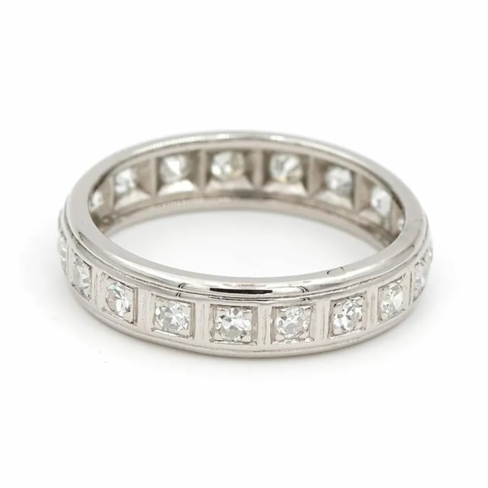 Bague Alliance Platine Diamant