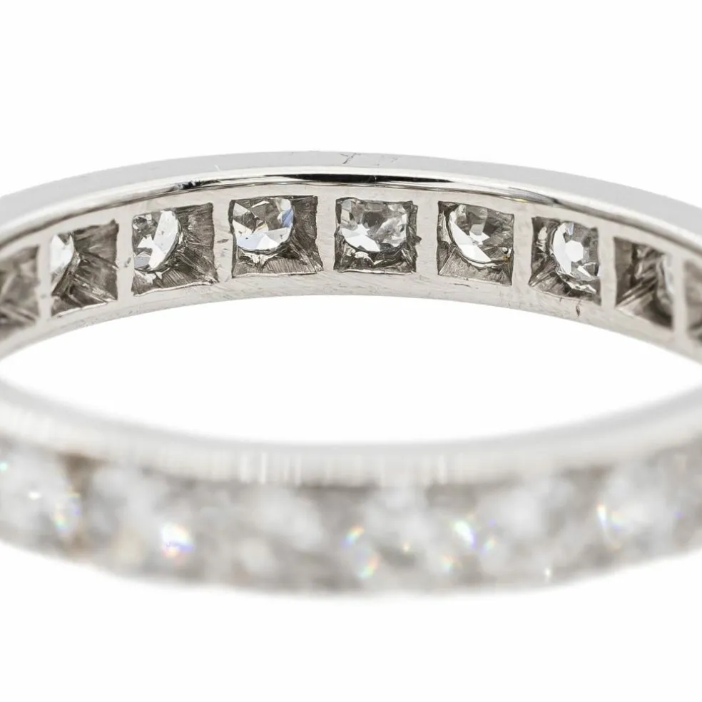 Bague Alliance Platine Diamant